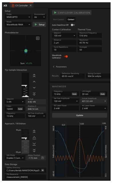  WaveMode NMA in Nanosurf Studio